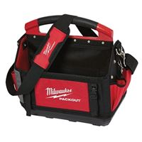 Milwaukee 48-22-8315 Tool Tote, 15 in W, 11 in D, 17 in H, 32-Pocket, Polyester, Red 