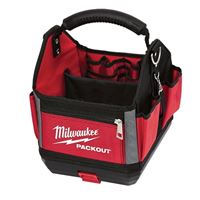 Milwaukee 48-22-8310 Tool Tote, 10 in W, 11 in D, 13 in H, 28-Pocket, Polyester, Red 