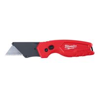 Milwaukee FASTBACK Series 48-22-1500 Compact Utility Knife, 1.27 in L Blade, 0.02 in W Blade, Steel Blade, 1-Blade 