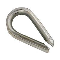 Campbell T7670639 Wire Rope Thimble, 5/16 in Dia Cable, Malleable Iron, Electro-Galvanized 10 Pack 
