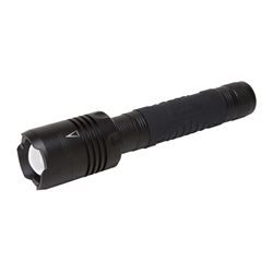PowerZone 12169 Tactical Flashlight, AA Battery, LED Lamp, 3500 Lumens, 200 m Beam Distance, 5 hrs Run Time, Black 