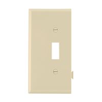 Eaton Wiring Devices STE1V Wallplate, 4-7/8 in L, 3.12 in W, 1 -Gang, Polycarbonate, Ivory, High-Gloss