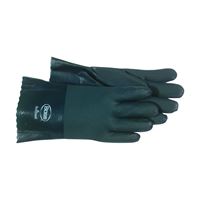 BOSS 1712L Protective Gloves, L, Gauntlet Cuff, PVC Glove, Black 