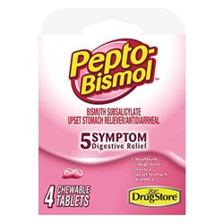Pepto Bismol 97232 Digestive Relief, 4, Tablet 6 Pack 