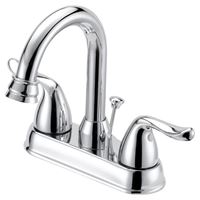 Boston Harbor TQ-5111080CP Lavatory Faucet, 1.2 gpm, 2-Faucet Handle, 3-Faucet Hole, Metal/Plastic, Chrome Plated 