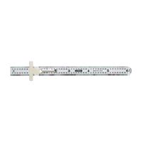 GENERAL 300/1 Precision Measuring Ruler, SAE Graduation, Stainless Steel, 3-7/8 in W 