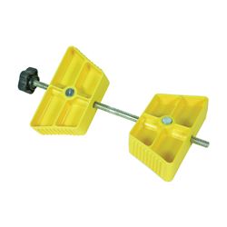 Camco 44622 Wheel Stop Chock, Plastic, Yellow, For: 26 to 30 in Dia Tires with Spacing of 3-1/2 to 5-1/2 in 