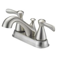Boston Harbor F51B0010NP Lavatory Faucet, 1.2 gpm, 2-Faucet Handle, 3-Faucet Hole, Metal/Plastic, Brushed Nickel 