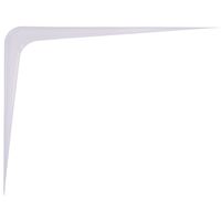 ProSource 21141PHL-PS Shelf Bracket, 182 lb/Pair, 12 in L, 10 in H, Steel, White, Pack of 20 