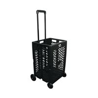Olympia Tools PACK-N-ROLL Series 85-404 Mesh Rolling Cart, 55 lb, 13 in OAW, 25 in OAH, 17 in OAD, Plastic 