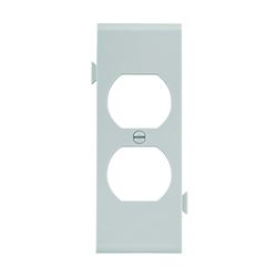 Eaton Wiring Devices STC8W Sectional Wallplate, 4-1/2 in L, 2-3/4 in W, 1 -Gang, Polycarbonate, White, High-Gloss 