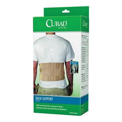 Curad ORT22000D Back Support, One-Size, Fits to Waist Size: 33 to 48 in, Hook and Loop 