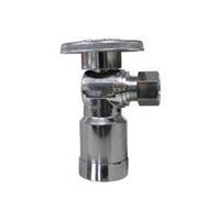 Plumb Pak PP2622POLFBG Stop Valve, 1/2 x 3/8 in Connection, Compression, 125 psi Pressure, Brass Body 
