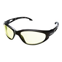 Edge SW112 Safety Glasses, Unisex, Polycarbonate Lens, Full Frame, Nylon Frame, Black Frame 