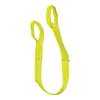 Ancra 20-EE1-9801X4 Lifting Sling, 1 in W, 4 ft L, 2-Ply, 1600 lb Vertical Hitch, Polyester, Yellow 