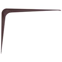 ProSource 21140CHO-PS Shelf Bracket, 110 lb/Pair, 10 in L, 8 in H, Steel, Chocolate, Pack of 20 