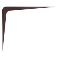 ProSource 21142CHO-PS Shelf Bracket, 170 lb/Pair, 14 in L, 12 in H, Steel, Chocolate, Pack of 20 
