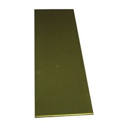 K & S 8246 Decorative Metal Strip, 1/2 in W, 12 in L, 0.064 in Thick, Brass 