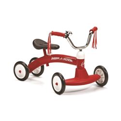 RADIO FLYER 20 Tricycle, 1 to 3 years, Steel Frame, 5-1/2 in Front Wheel, Red 2 Pack 