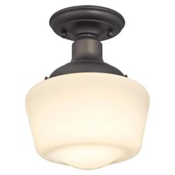 Westinghouse 6342200 Ceiling Light Fixture, 120 V, 60 W, 1-Lamp, Incandescent, LED Lamp, Steel Fixture 
