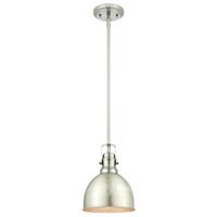 Westinghouse 6345500 Mini Pendant Light, 120 V, 1-Lamp, Incandescent, LED Lamp, Metal Fixture, Brushed Nickel Fixture 