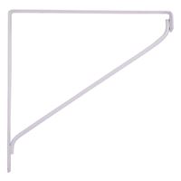 ProSource SB-WH10PS Contemporary Shelf Bracket, 5000 lb/Pair, 10-7/8 in L, 10-7/8 in H, Steel, White, Pack of 8 