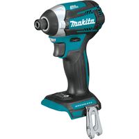 Makita XDT14Z Brushless Impact Driver, Tool Only, 18 V, 1/4 in Drive, Hex Drive, 0 to 3800 ipm