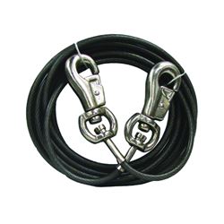 Boss Pet PDQ Q684000099 Super Beast Tie-Out, 40 ft L Belt/Cable, For: Dogs Up to 125 lb 