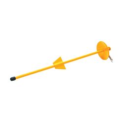 Boss Pet Dome 01310 Tie-Out Stake, 21 in L Belt/Cable, Steel, Bright Yellow 