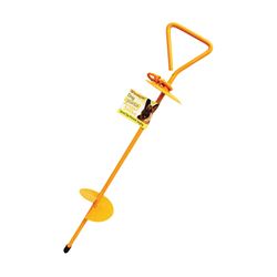 Boss Pet PDQ 01313 Super Stake, Auger, 24 in L Belt/Cable, Steel, Bright Yellow 