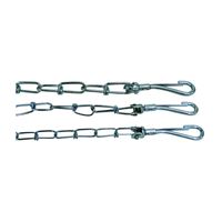 Boss Pet PDQ 27220 Pet Tie-Out Chain with Swivel Snap, Twist Link, 20 ft L Belt/Cable, Steel 
