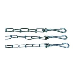 Boss Pet PDQ 43720 Pet Tie-Out Chain, Twist Link, 20 ft L Belt/Cable, Steel, For: Large Dogs up to 60 lb 