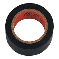 ProSource W501D Electrical Tape, 30 ft L, 0.75 in W, PVC Backing, Black, Pack of 18 