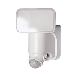 Heath Zenith HZ-7162-WH Motion Activated Security Light, 1-Lamp, LED Lamp, 300 Lumens Lumens, Plastic Fixture 