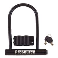 ProSource HD-RUP002 High Security Padlock, Keyed Different Key, U-Type Shackle, PVC Shackle, Steel Body