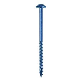 Kreg Blue-Kote SML-C250B-50 Pocket-Hole Screw, #8 Thread, Coarse Thread, Maxi-Loc Head, Square Drive, Carbon Steel