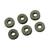 Plumb Pak PP805-36 Faucet Washer, 3/8L, 11/16 in Dia, Rubber, For: Sink and Faucets, Pack of 6 