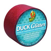 Duck 282504 Crafting Tape, 5 yd L, 1.88 in W, Red
