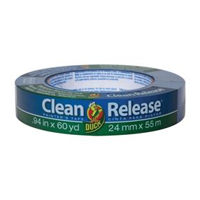 Duck Clean Release 240193 Painter's Tape, 60 yd L, 0.94 in W, Blue