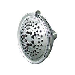 Boston Harbor S1254H00CP Shower Head, 1.75 (6.6) 80 gpm (L/MIN) psi, 1/2-14 NPT Connection, Threaded, 5-Spray Function 