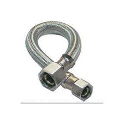 Plumb Pak EZ Series PP23803-5 Sink Supply Tube, 3/8 in Inlet, Compression Inlet, 1/2 in Outlet, FIP Outlet, 20 in L 