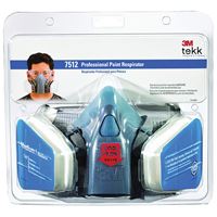 3M TEKK Protection 7512PA1-A/R-7512E Professional Paint Spray Respirator, M Mask, P95 Filter Class, Dual Cartridge 