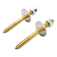 ProSource Screw Set, Brass, For: Use to Attach Toilet to Flange 
