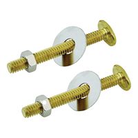 ProSource Bolt Set, Brass, For: Use to Attach Toilet to Flange 