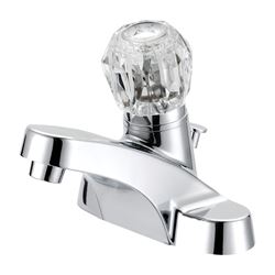 Boston Harbor F4510042CP Lavatory Faucet, 1.2 gpm, 1-Faucet Handle, 3-Faucet Hole, Metal/Plastic, Chrome Plated 