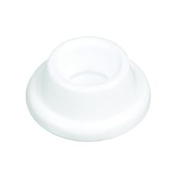 National Hardware N243-816 Door Stop, 1.9 in Dia Base, 0.72 in Projection, Plastic, White 