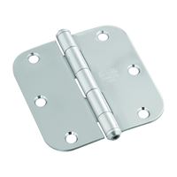 National Hardware N830-271 Door Hinge, Stainless Steel, Zinc, Non-Rising, Removable Pin, Full-Mortise Mounting, 50 lb 