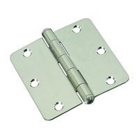 National Hardware N830-274 Door Hinge, Stainless Steel, Zinc, Non-Rising, Removable Pin, Full-Mortise Mounting, 55 lb 