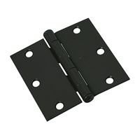National Hardware N830-203 Door Hinge, Steel, Oil-Rubbed Bronze, Non-Rising, Removable Pin, Full-Mortise Mounting 