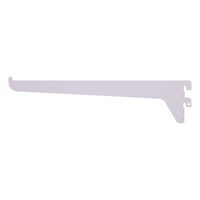 ProSource 25227PHL-PS Single and Utility Shelf Bracket, 75 lb/Pair, 10 in L, 2-1/2 in H, Steel, White, Pack of 30 